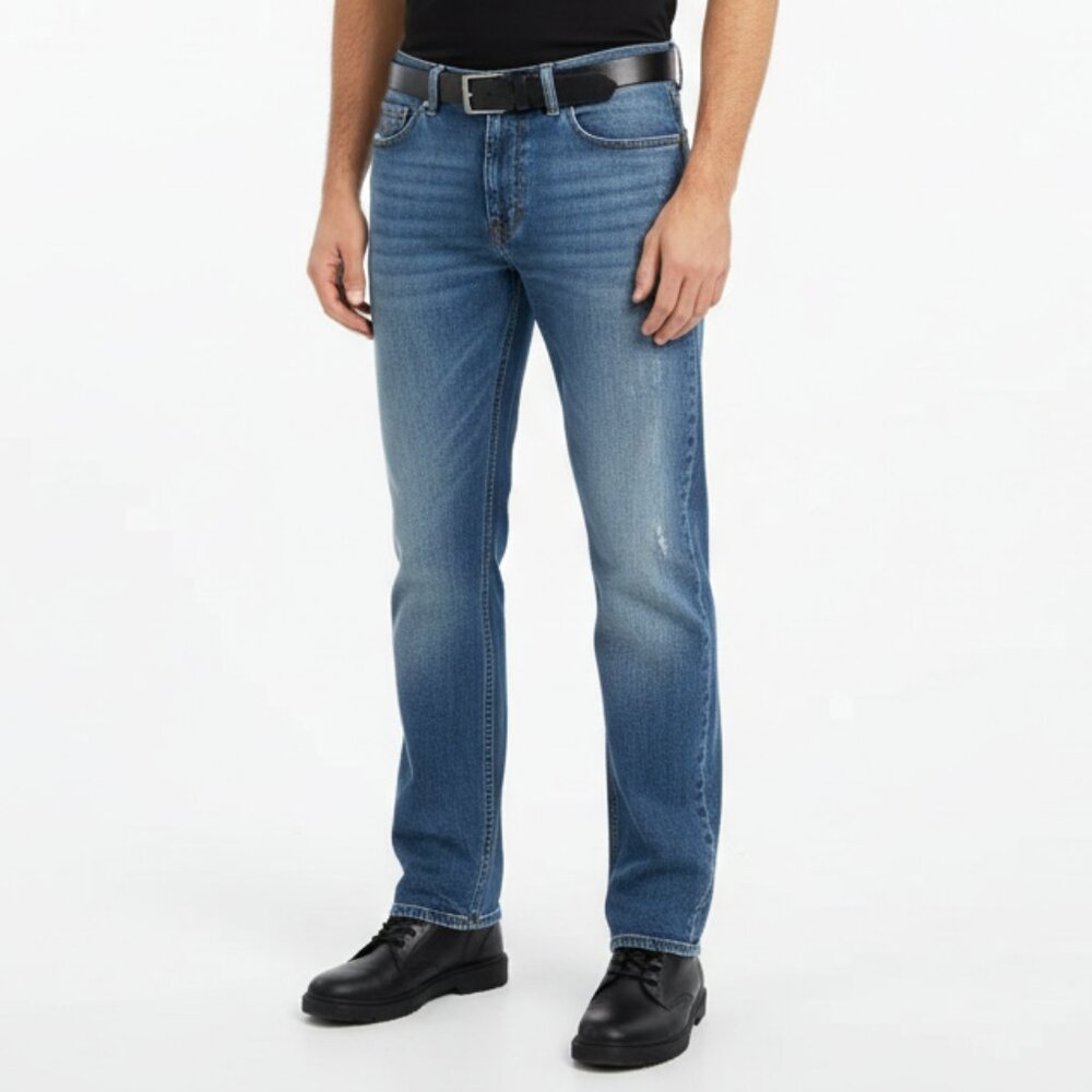 Vans Blue Denim Boot Leg Jeans 34 X 32